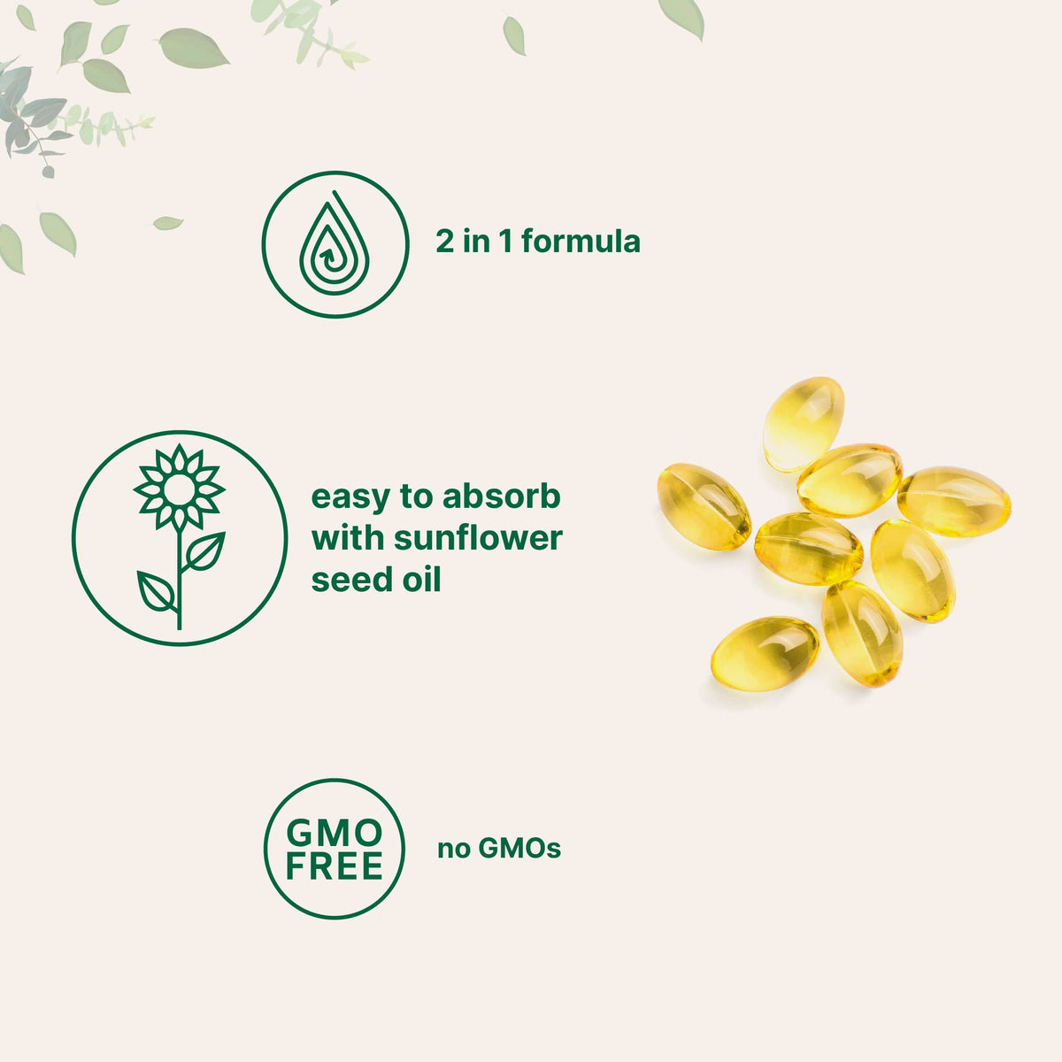 Micro Ingredients Vitamina D3 5000UI + K2 MK-7 100mcg | Paquete de 2 con 600 cápsulas blandas