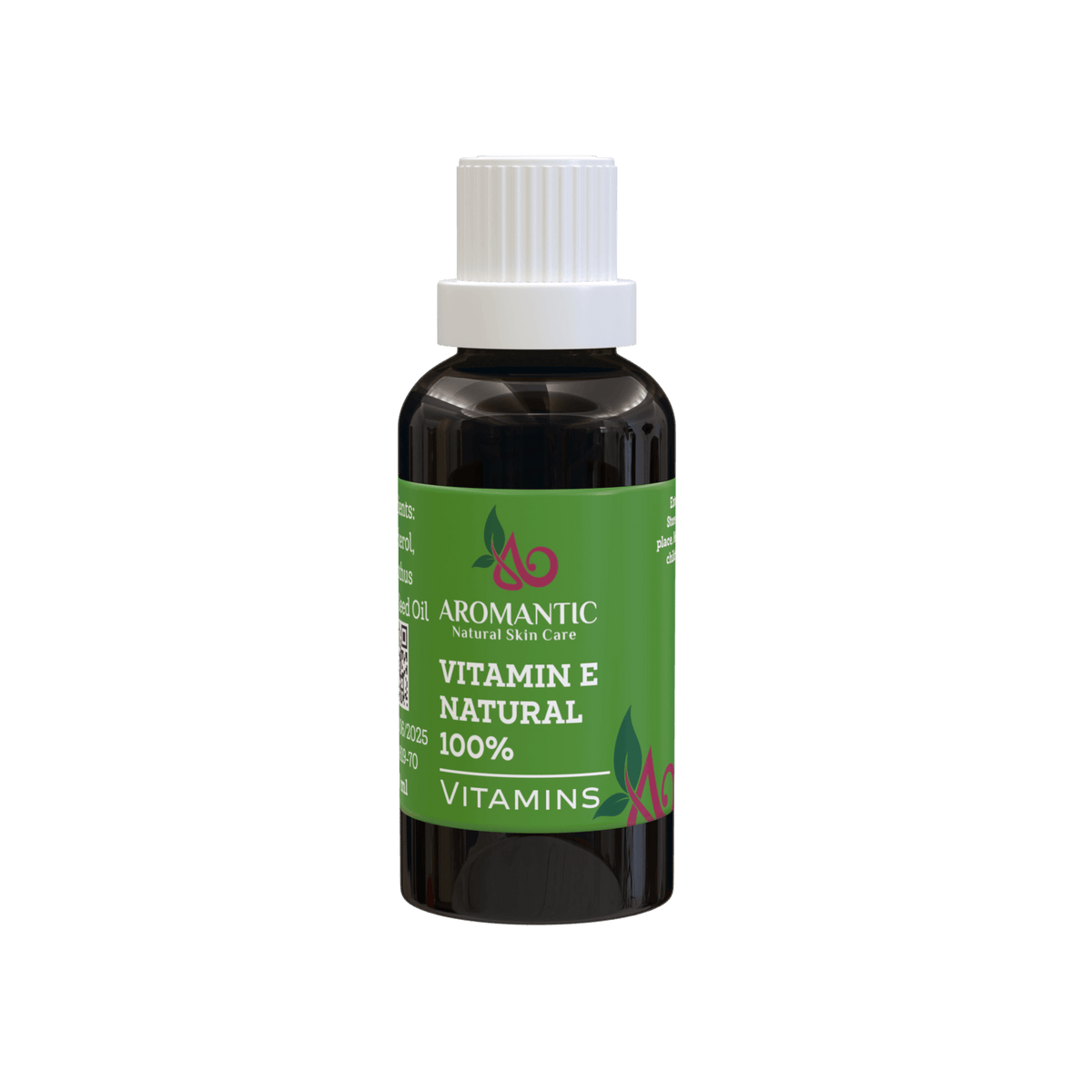 Aceite de vitamina E aromático — 100 % natural, aprobado por COSMOS