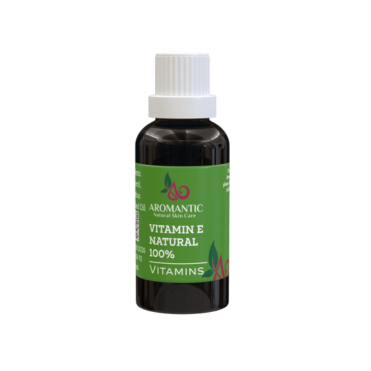 Aceite de vitamina E aromático — 100 % natural, aprobado por COSMOS
