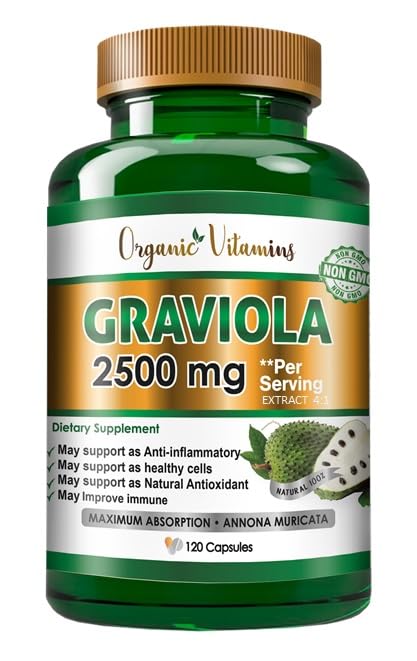 VITAMISAN Graviola Soursop Capsules — 120 Count, Made in USA - Calm Era