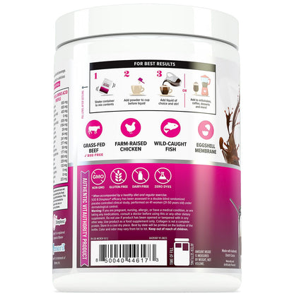 Vitauthority Collagen Peptides Powder – Chocolate, 25 Servings | Hair Skin Nails - Calm Era