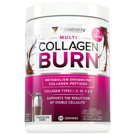 Vitauthority Collagen Peptides Powder – Chocolate, 25 Servings | Hair Skin Nails - Calm Era