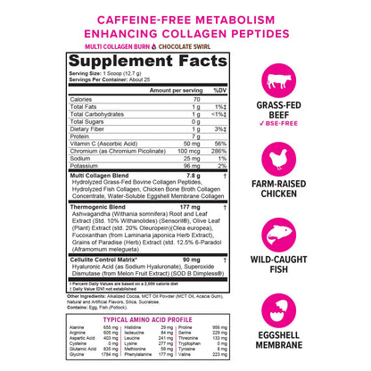 Vitauthority Collagen Peptides Powder – Chocolate, 25 Servings | Hair Skin Nails - Calm Era