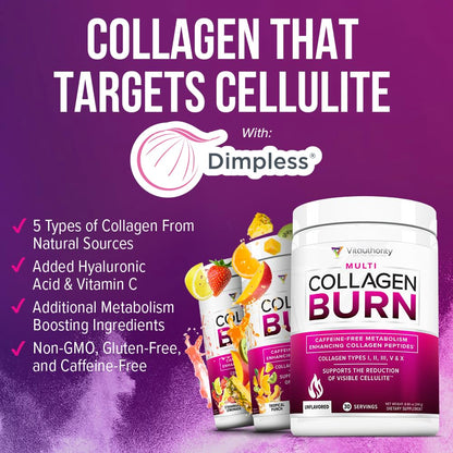 Vitauthority Collagen Peptides Powder – Chocolate, 25 Servings | Hair Skin Nails - Calm Era