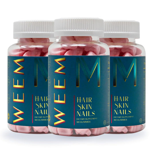 WEEM Hair Skin Nails Gummies – Vegan Biotin for Healthy Hair, Nails & Skin - Calm Era