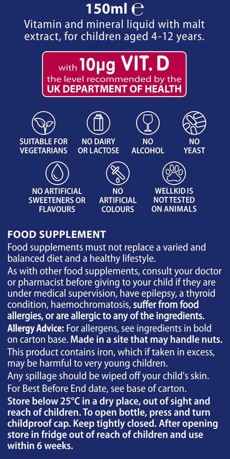 Wellkid Multivitamínico Líquido 150ml — Vitabiotics