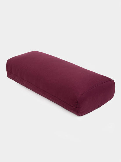 Rectangular Lightweight Yoga Bolster — Organic Cotton Cover