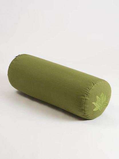 GOTS Organic Cotton Buckwheat Lotus Meditation Bolster