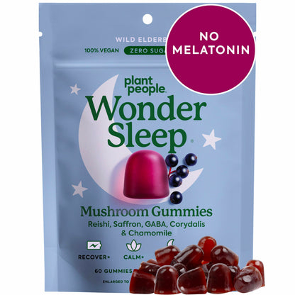 Gomitas de Hongos WonderSleep para Dormir y Relajarse, 60 unidades