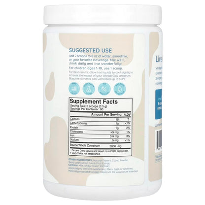 WonderCow Colostrum Powder – Chocolate | 60 Servings - Calm Era