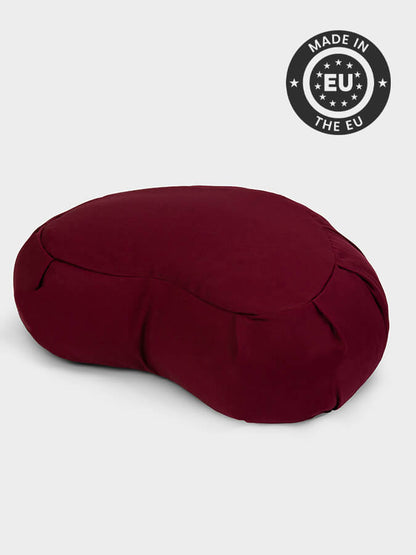 European Organic Buckwheat Zafu Crescent Meditation Cushion