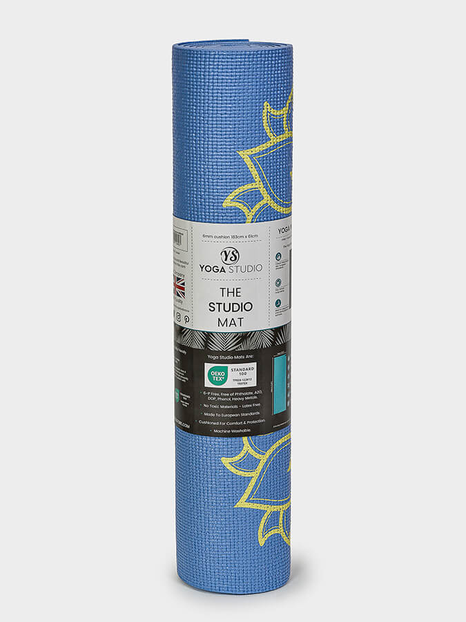 Alfombrilla de yoga adhesiva reversible de 6 mm diseñada por Yoga Studio