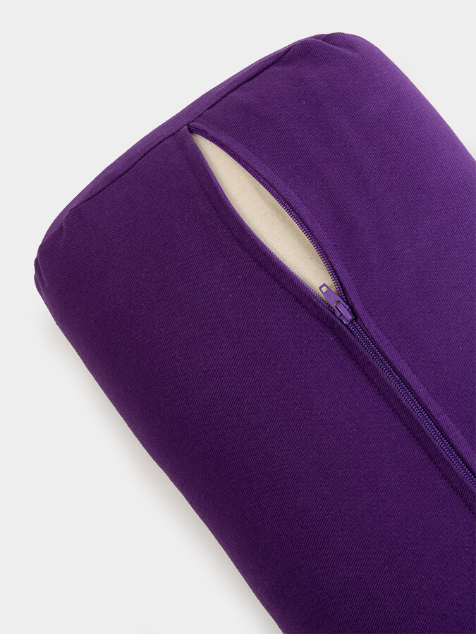 Rectangular Lightweight Yoga Bolster — Organic Cotton Cover