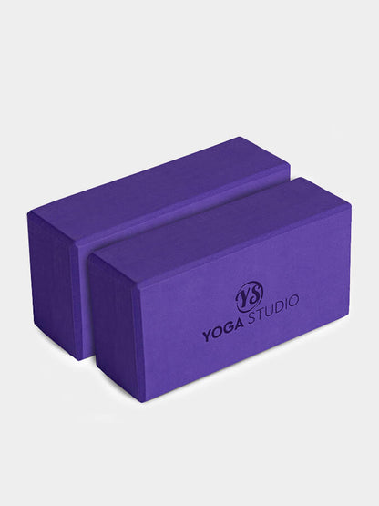 Pack doble de bloques de yoga de espuma EVA de Yoga Studio