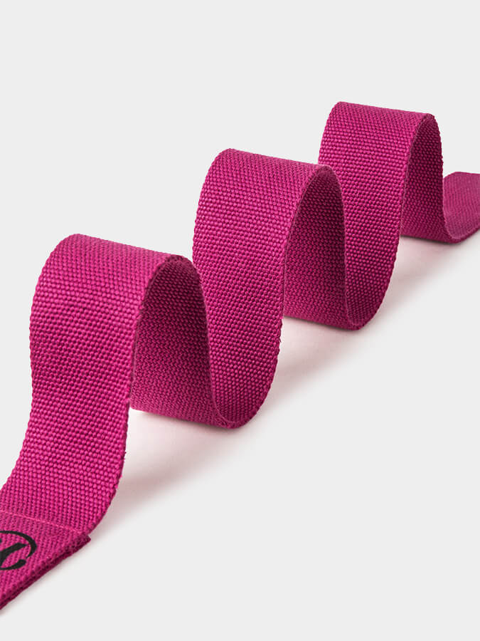 Cinta de yoga Yoga Studio con anilla en D de algodón orgánico GOTS de 2,5 m