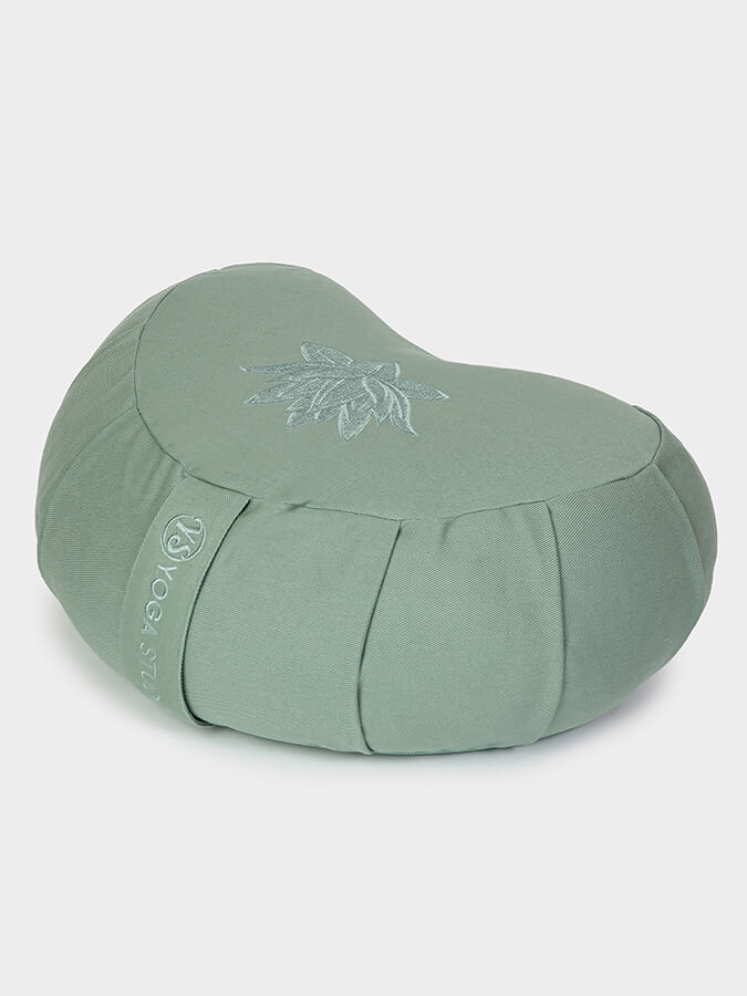 Yoga Studio Crescent Lotus Zafu Buckwheat Cushion – GOTS Organic Cotton