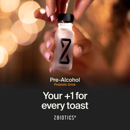 Bebida Probiótica Pre-Alcohol ZBiotics | Paquete de 6 | Siéntete mejor después de beber