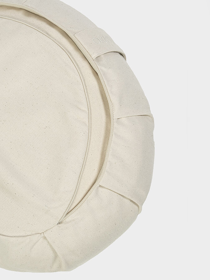 European Organic Buckwheat Zafu Crescent Meditation Cushion
